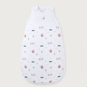 The White Company Kids Bag - White with Colorful Print London themed